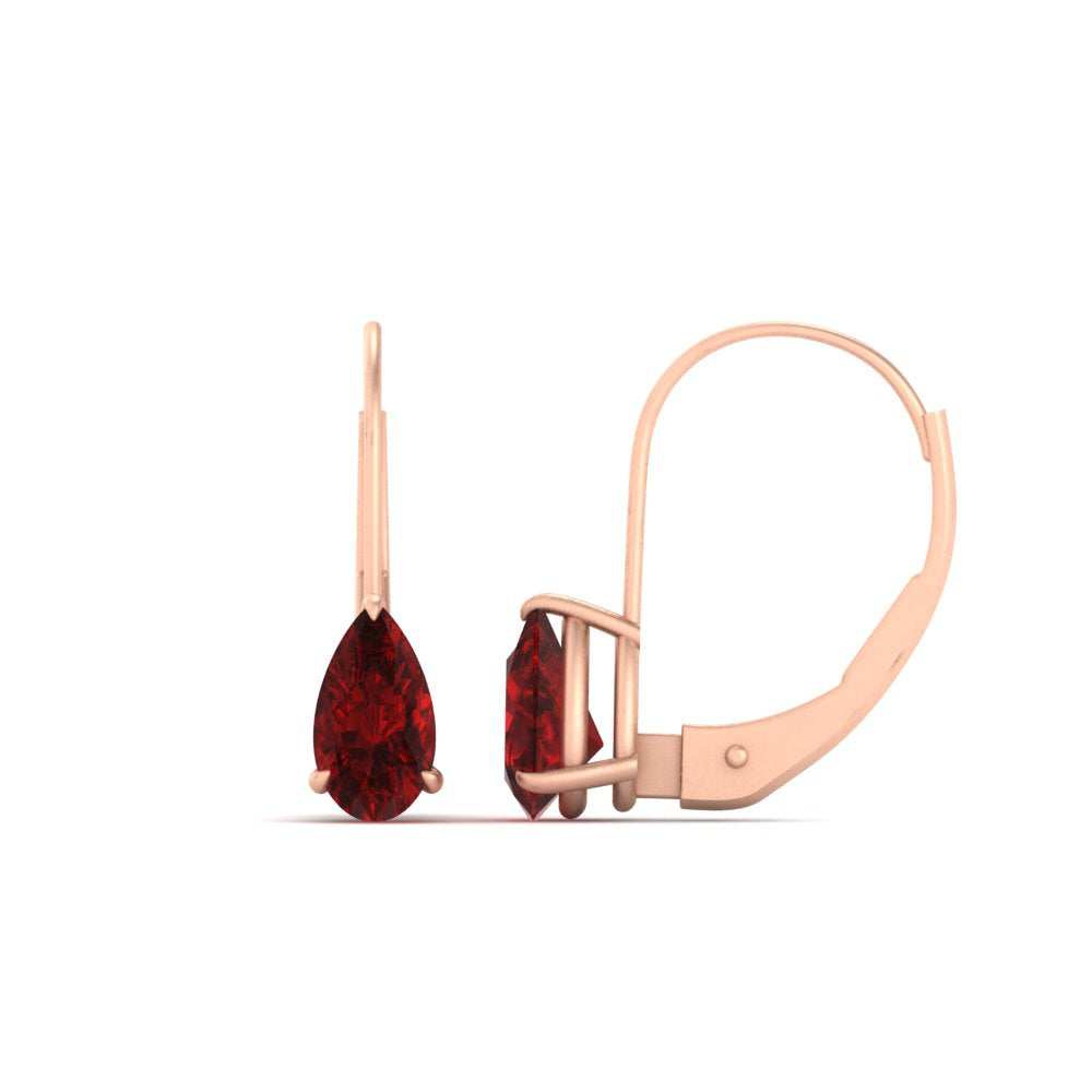 lever-back-2-carat-pear-ruby-studs-earring-in-rose-gold-FDEAR9225PEGRUDR-2.00CT-NL-RG