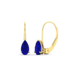 Load image into Gallery viewer, lever-back-2-carat-pear-sapphire-studs-earring-in-yellow-gold-FDEAR9225PEGSABL-2.00CT-NL-YG
