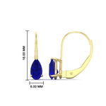 Load image into Gallery viewer, lever-back-2-carat-pear-sapphire-studs-earring-in-yellow-gold-FDEAR9225PEGSABL-2.00CT-NL-YG
