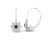 Load image into Gallery viewer, lever-back-floral-black-diamond-earring-in-white-gold-FDEAR10111GBLACKANGLE2-NL-WG.jpg