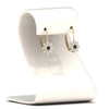 Load image into Gallery viewer, lever-back-floral-black-diamond-earring-in-yellow-gold-FDEAR10111GBLACKANGLE2-NL-YG.jpg