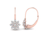 Load image into Gallery viewer, lever-back-floral-diamond-earring-in-rose-gold-FDEAR10111ANGLE2-NL-RG.jpg

