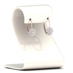 Load image into Gallery viewer, lever-back-floral-diamond-earring-in-rose-gold-FDEAR10111ANGLE2-NL-RG.jpg
