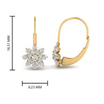 Load image into Gallery viewer, lever-back-floral-diamond-earring-in-yellow-gold-FDEAR10111ANGLE2-NL-YG.jpg
