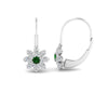 Load image into Gallery viewer, lever-back-floral-emerald-earring-in-white-gold-FDEAR10111GEMGRANGLE2-NL-WG.jpg