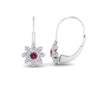 Load image into Gallery viewer, lever-back-floral-pink-sapphire-earring-in-white-gold-FDEAR10111GSADRPIANGLE2-NL-WG.jpg