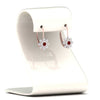 Load image into Gallery viewer, lever-back-floral-ruby-earring-in-rose-gold-FDEAR10111GRUDRANGLE2-NL-RG.jpg