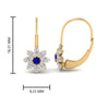 Load image into Gallery viewer, lever-back-floral-sapphire-earring-in-yellow-gold-FDEAR10111GSABLANGLE2-NL-YG.jpg