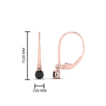 Load image into Gallery viewer, lever-back-mini-round-black-diamond-huggies-earring-in-rose-gold-FDEAR11007GBLACKANGLE2-NL-RG.jpg
