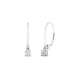 Load image into Gallery viewer, lever-back-mini-round-diamond-huggies-earring-in-white-gold-FDEAR11007ANGLE2-NL-WG.jpg
