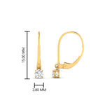 Load image into Gallery viewer, lever-back-mini-round-diamond-huggies-earring-in-yellow-gold-FDEAR11007ANGLE2-NL-YG.jpg
