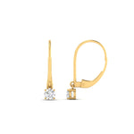 Load image into Gallery viewer, lever-back-mini-round-diamond-huggies-earring-in-yellow-gold-FDEAR11007ANGLE2-NL-YG.jpg
