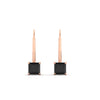 Load image into Gallery viewer, lever-back-princess-cut-1-ct.-black-diamond-stud-earring-in-rose-gold-FDEAR9225PRGBLACK-1.00CT-NL-RG
