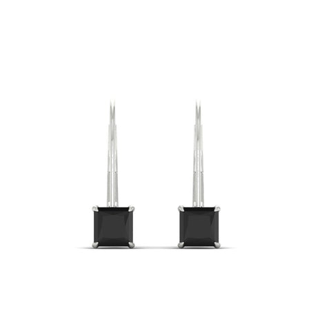 lever-back-princess-cut-1-ct.-black-diamond-stud-earring-in-white-gold-FDEAR9225PRGBLACK-1.00CT-NL-WG