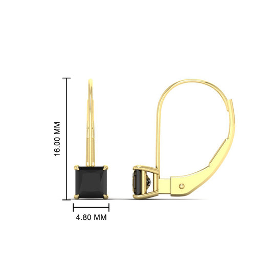 lever-back-princess-cut-1-ct.-black-diamond-stud-earring-in-yellow-gold-FDEAR9225PRGBLACK-1.00CT-NL-YG