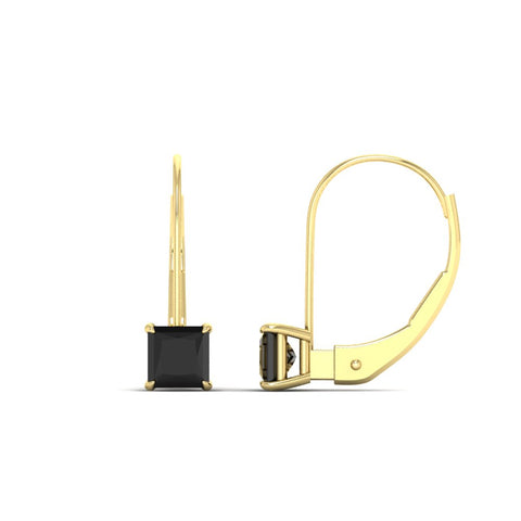 lever-back-princess-cut-1-ct.-black-diamond-stud-earring-in-yellow-gold-FDEAR9225PRGBLACK-1.00CT-NL-YG