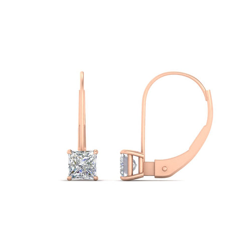 lever-back-princess-cut-1-ct.-diamond-stud-earring-in-rose-gold-FDEAR9225PR-1.00CT-NL-RG