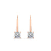 Load image into Gallery viewer, lever-back-princess-cut-1-ct.-diamond-stud-earring-in-rose-gold-FDEAR9225PR-1.00CT-NL-RG
