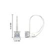 Load image into Gallery viewer, lever-back-princess-cut-1-ct.-diamond-stud-earring-in-white-gold-FDEAR9225PR-1.00CT-NL-WG