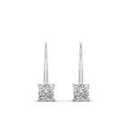 Load image into Gallery viewer, lever-back-princess-cut-1-ct.-diamond-stud-earring-in-white-gold-FDEAR9225PR-1.00CT-NL-WG