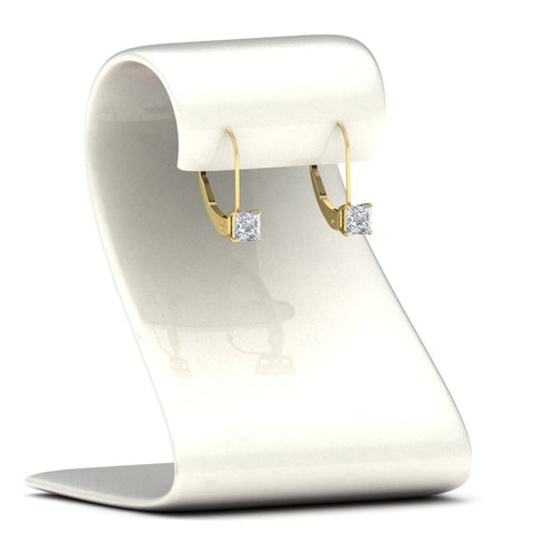lever-back-princess-cut-1-ct.-diamond-stud-earring-in-yellow-gold-FDEAR9225PR-1.00CT-NL-YG