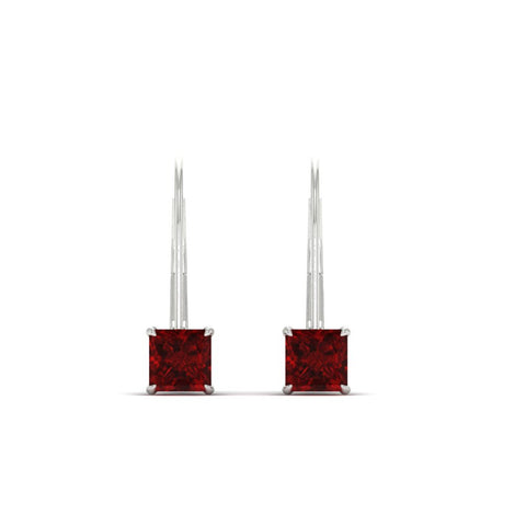 lever-back-princess-cut-1-ct.-ruby-stud-earring-in-white-gold-FDEAR9225PRGRUDR-1.00CT-NL-WG