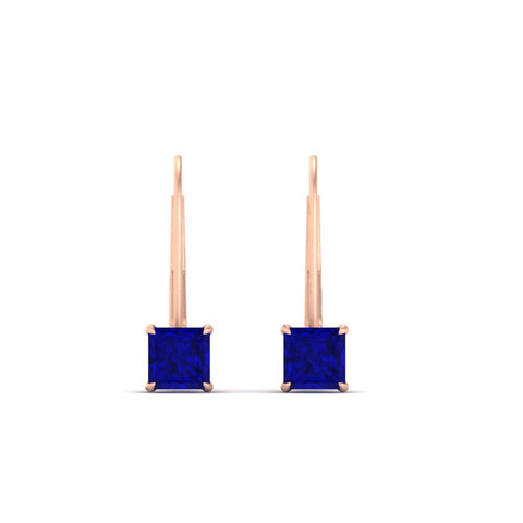lever-back-princess-cut-1-ct.-sapphire-stud-earring-in-rose-gold-FDEAR9225PRGSABL-1.00CT-NL-RG
