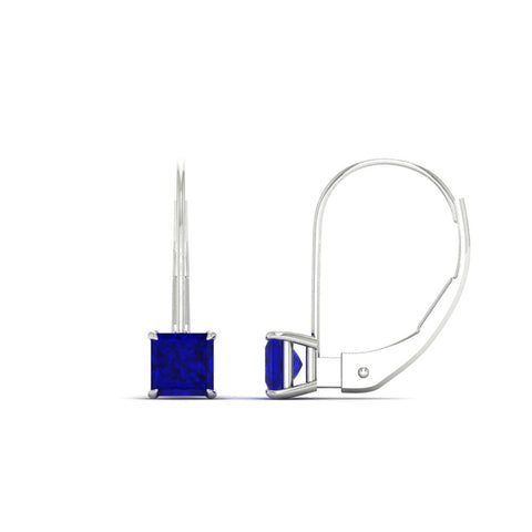 lever-back-princess-cut-1-ct.-sapphire-stud-earring-in-white-gold-FDEAR9225PRGSABL-1.00CT-NL-WG