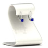 Load image into Gallery viewer, lever-back-princess-cut-1-ct.-sapphire-stud-earring-in-white-gold-FDEAR9225PRGSABL-1.00CT-NL-WG
