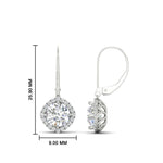 Load image into Gallery viewer, lever-back-square-halo-diamond-earrings-in-white-gold-FDEAR11243-NL-WG.jpg
