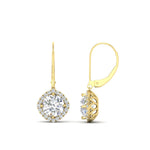 Load image into Gallery viewer, lever-back-square-halo-diamond-earrings-in-yellow-gold-FDEAR11243-NL-YG.jpg
