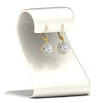 Load image into Gallery viewer, lever-back-square-halo-diamond-earrings-in-yellow-gold-FDEAR11243-NL-YG.jpg
