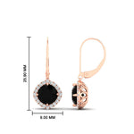 Load image into Gallery viewer, lever-back-square-halo-diamond-earrings-with-black-onyx-in-rose-gold-FDEAR11243GBLACK-NL-RG.jpg

