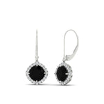 Load image into Gallery viewer, lever-back-square-halo-diamond-earrings-with-black-onyx-in-white-gold-FDEAR11243GBLACK-NL-WG.jpg
