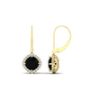 Load image into Gallery viewer, lever-back-square-halo-diamond-earrings-with-black-onyx-in-yellow-gold-FDEAR11243GBLACK-NL-YG.jpg
