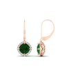 Load image into Gallery viewer, lever-back-square-halo-diamond-earrings-with-emerald-in-rose-gold-FDEAR11243GEMGR-NL-RG.jpg