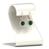 Load image into Gallery viewer, lever-back-square-halo-diamond-earrings-with-emerald-in-rose-gold-FDEAR11243GEMGR-NL-RG.jpg