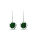 Load image into Gallery viewer, lever-back-square-halo-diamond-earrings-with-emerald-in-white-gold-FDEAR11243GEMGR-NL-WG.jpg
