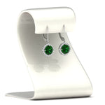 Load image into Gallery viewer, lever-back-square-halo-diamond-earrings-with-emerald-in-white-gold-FDEAR11243GEMGR-NL-WG.jpg
