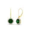 Load image into Gallery viewer, lever-back-square-halo-diamond-earrings-with-emerald-in-yellow-gold-FDEAR11243GEMGR-NL-YG.jpg