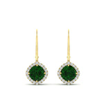 Load image into Gallery viewer, lever-back-square-halo-diamond-earrings-with-emerald-in-yellow-gold-FDEAR11243GEMGR-NL-YG.jpg
