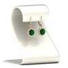 Load image into Gallery viewer, lever-back-square-halo-diamond-earrings-with-emerald-in-yellow-gold-FDEAR11243GEMGR-NL-YG.jpg