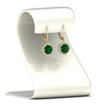 Load image into Gallery viewer, lever-back-square-halo-diamond-earrings-with-emerald-in-yellow-gold-FDEAR11243GEMGR-NL-YG.jpg
