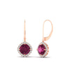 Load image into Gallery viewer, lever-back-square-halo-diamond-earrings-with-pink-sapphire-in-rose-gold-FDEAR11243GSADRPI-NL-RG.jpg