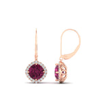 Load image into Gallery viewer, lever-back-square-halo-diamond-earrings-with-pink-sapphire-in-rose-gold-FDEAR11243GSADRPI-NL-RG.jpg
