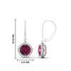 Load image into Gallery viewer, lever-back-square-halo-diamond-earrings-with-pink-sapphire-in-white-gold-FDEAR11243GSADRPI-NL-WG.jpg