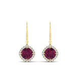 Load image into Gallery viewer, lever-back-square-halo-diamond-earrings-with-pink-sapphire-in-yellow-gold-FDEAR11243GSADRPI-NL-YG.jpg
