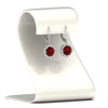 Load image into Gallery viewer, lever-back-square-halo-diamond-earrings-with-ruby-in-white-gold-FDEAR11243GRUDR-NL-WG.jpg