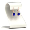 Load image into Gallery viewer, lever-back-square-halo-diamond-earrings-with-sapphire-in-rose-gold-FDEAR11243GSABL-NL-RG.jpg