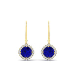 Load image into Gallery viewer, lever-back-square-halo-diamond-earrings-with-sapphire-in-yellow-gold-FDEAR11243GSABL-NL-YG.jpg
